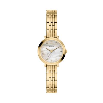 Gold for Heidi Three-Hand Stainless Steel Watch