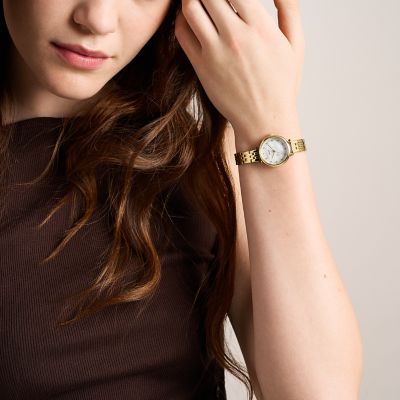 Heidi 26mm Three-Hand Gold-Tone Stainless Steel Watch