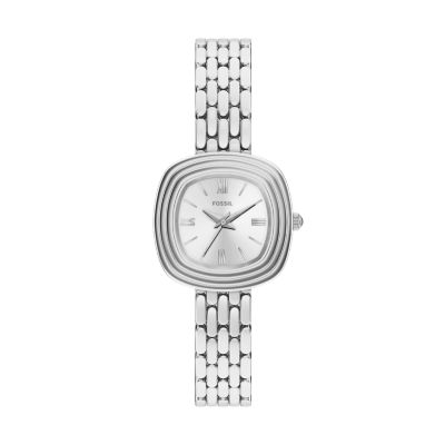 Silver for Emerson Three-Hand Gold-Tone Stainless Steel Watch