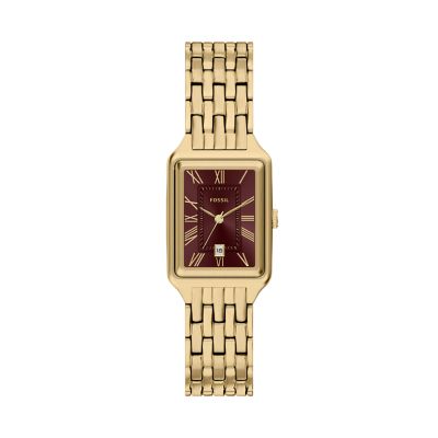 Raquel 23 mm Three-Hand Date Gold-Tone Stainless Steel Watch