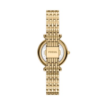 Carlie 28mm Three-Hand Gold-Tone Stainless Steel Watch
