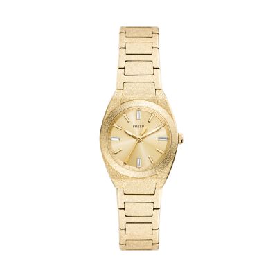 Everett 27 mm Three-Hand Gold-Tone Stainless Steel Watch