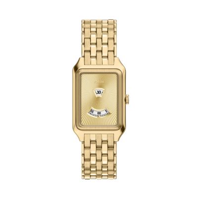 Raquel 26 mm Two-Hand Gold-Tone Stainless Steel Watch