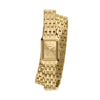 Raquel 18 mm Three-Hand Gold-Tone Stainless Steel Watch