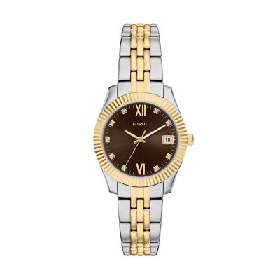 Scarlette 32 mm Three-Hand Date Two-Tone Stainless Steel Watch