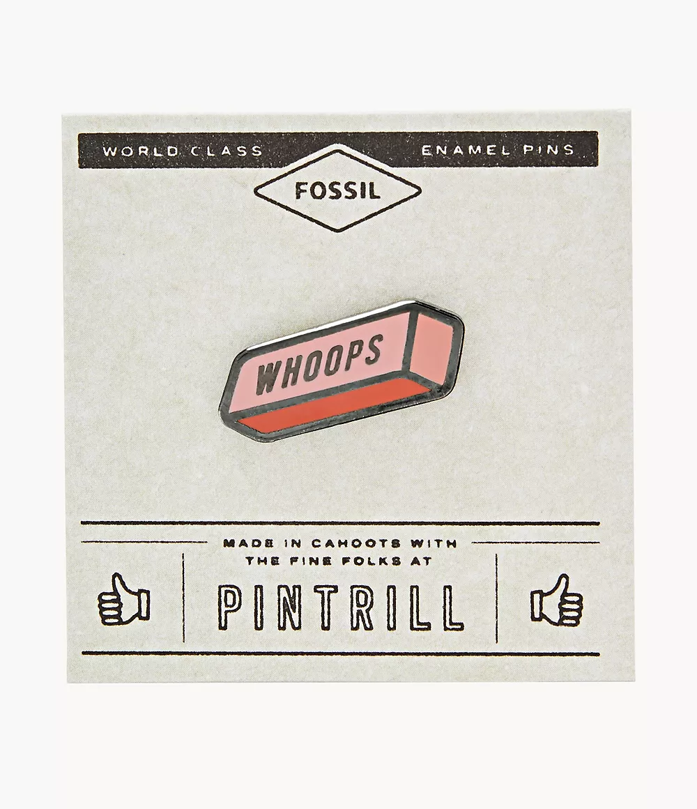 Fossil Unisex Pintrill® x Fossil Anstecker Whoops Eraser