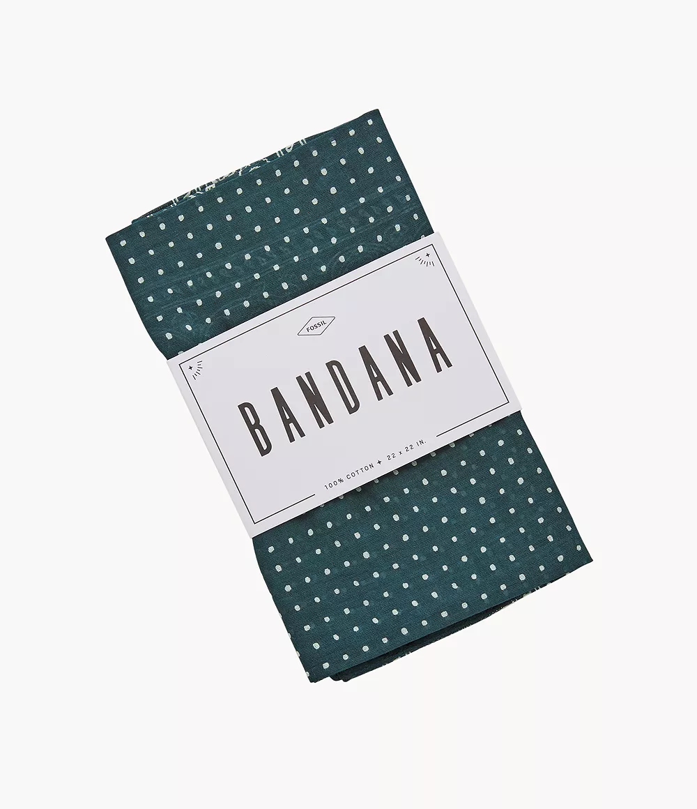 Fossil Femmes Bandana fleuri -Bleu