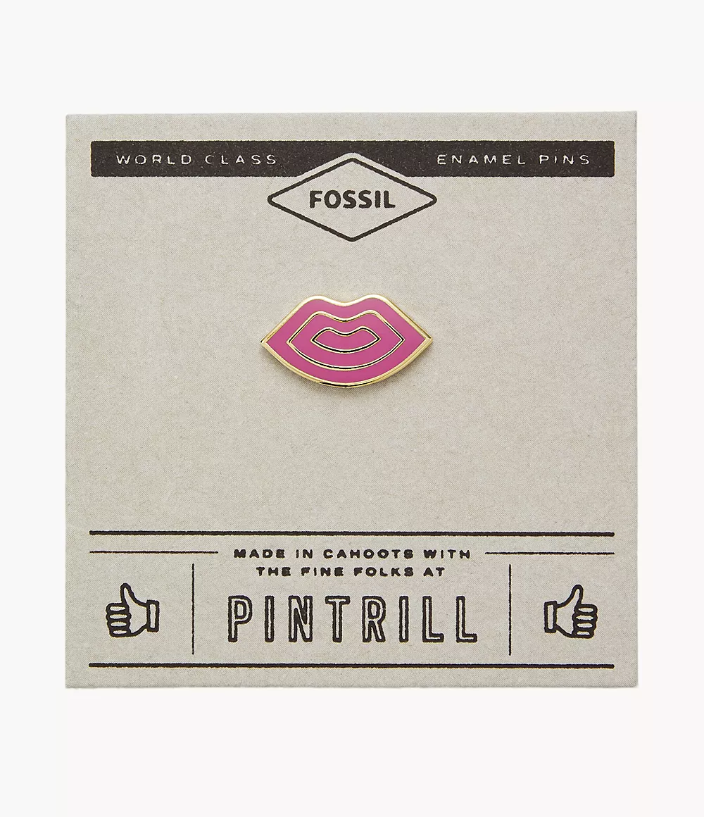 Fossil Unisex Pintrill® x Fossil Anstecker - Lips