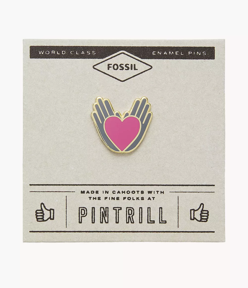 Fossil Unisex Pintrill® x Fossil Anstecker - Hand & Heart