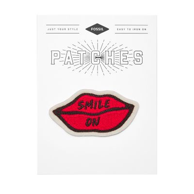 Smile On Embroidered Patch