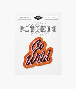 Go Wild Embroidered Patch