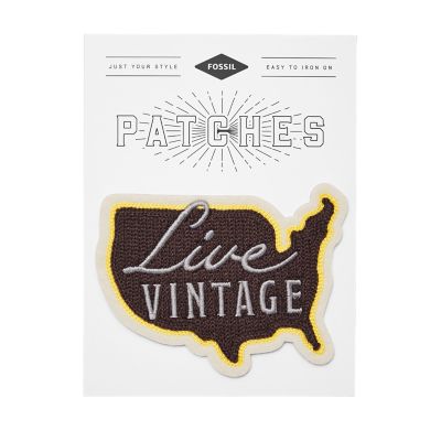 Live Vintage Embroidered Patch