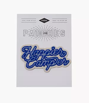 Happier Camper Embroidered Patch