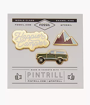 Anstecker Set Pintrill® x Fossil Happier Camper