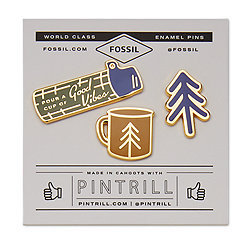 Pintrill® x Fossil Good Vibes Pin Set