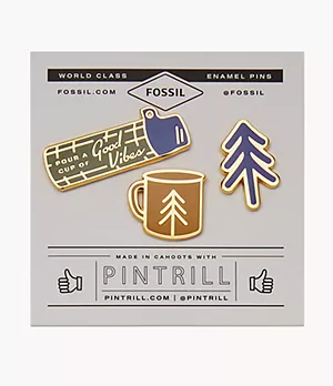 Ensemble de pin’s Pintrill® x Fossil Good Vibes