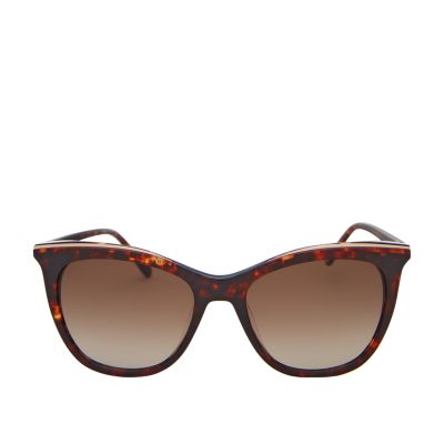 Fossil women's cat store eye wayfarer sunglasses