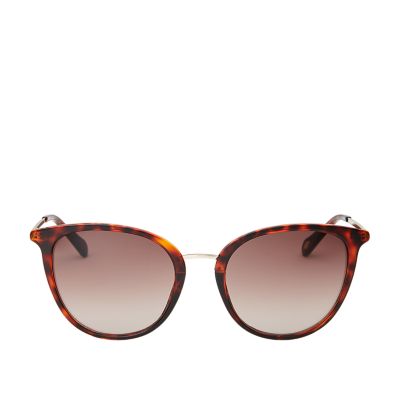 Fossil women's cat store eye wayfarer sunglasses