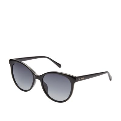 Round shape outlet black sunglasses