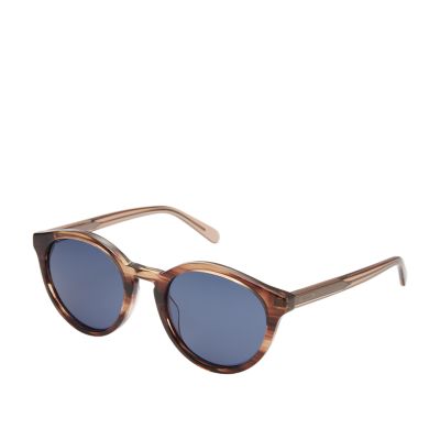 Fossil Men Wren Round Sunglasses