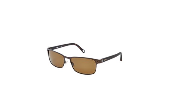 Neuta Polarized Wrap Sunglasses - Fossil