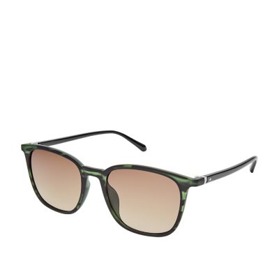 italiensk overflade Udråbstegn Weldon Rectangle Sunglasses