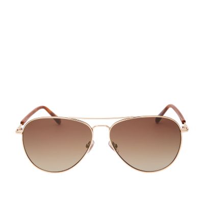 Fossil rose cheap gold sunglasses