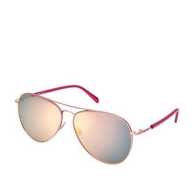 

Fossil Femmes Lunettes de soleil aviateur Michelle