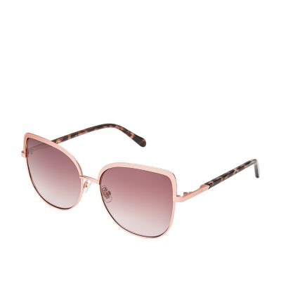 Gold Cat-Eye Sunglasses 