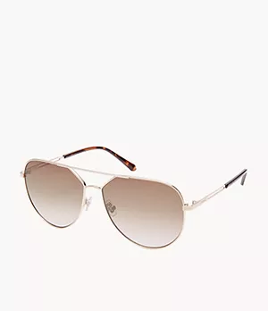 FOSSIL Sunglasses FOS3013S 03YG B1 62-14-125 62MM Women's Aviator 