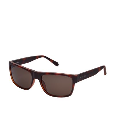 Lunettes de soleil rectangulaires Burke FOS3148S0N9P Fossil