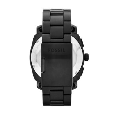 Fossil black silicone watch hotsell