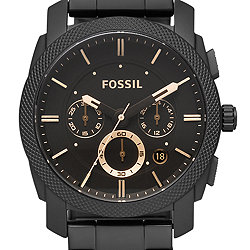 Machine Mid-Size Chronograph Black Stainless Steel Watch
