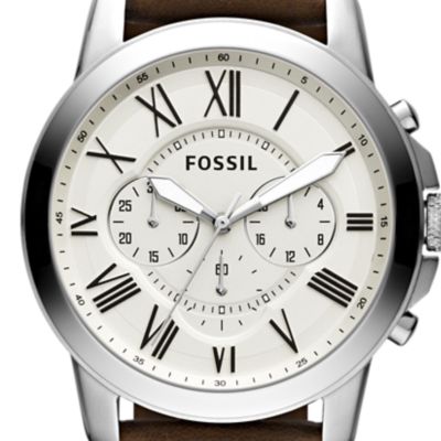 Grant Chronograph Brown Leather Watch