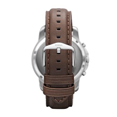 Fossil grant chronograph outlet leather strap watch