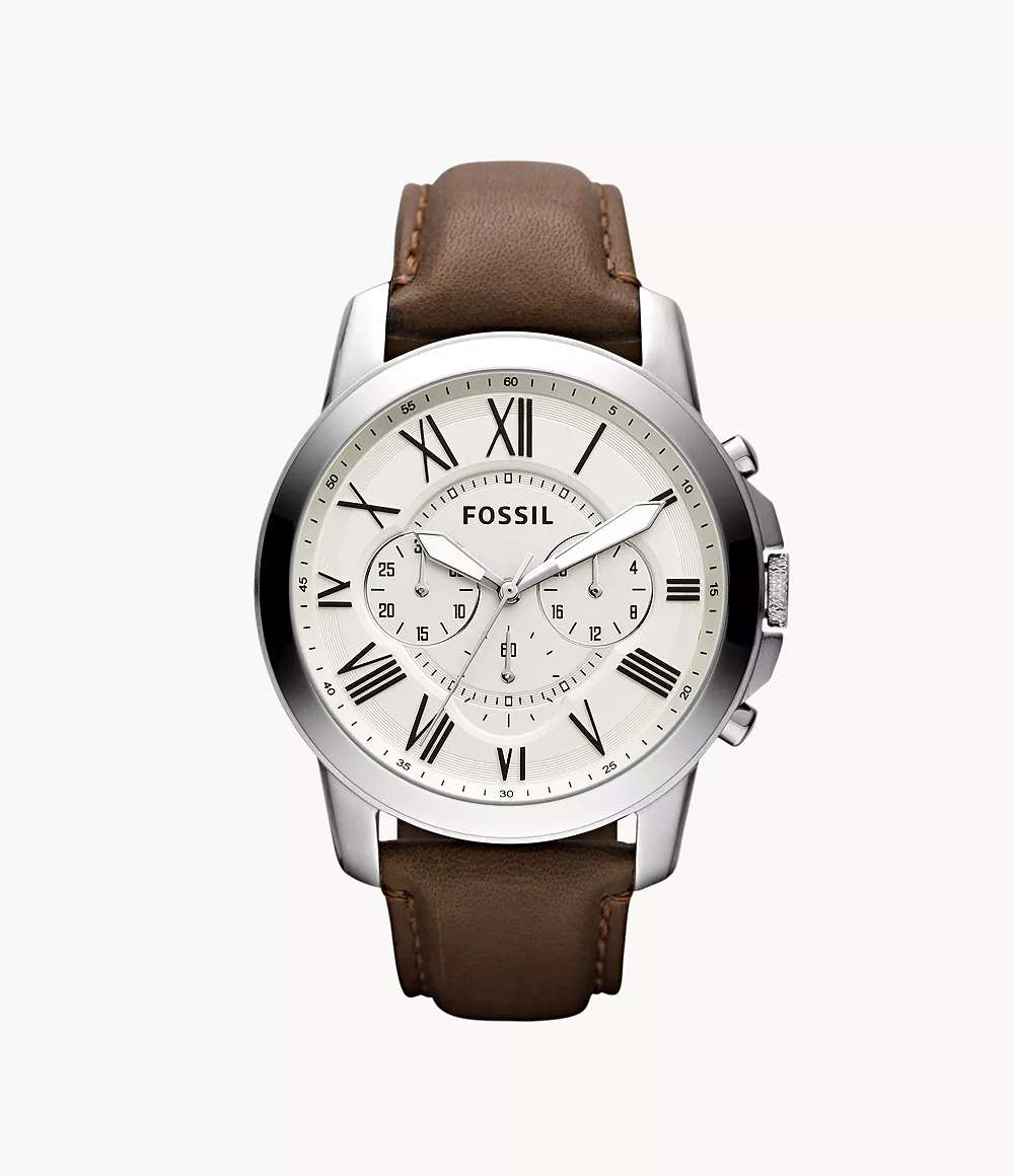 Image of Grant Chronograph Brown Leather Watch