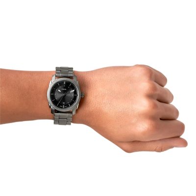 8,140円フォッシル マシーン FS4774 腕時計 スモークステンレス