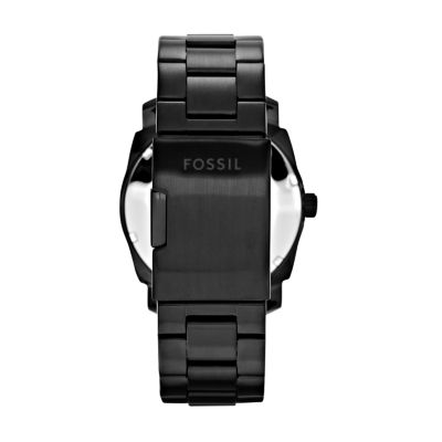 Machine Black Stainless Steel Watch - FS4775 - Fossil