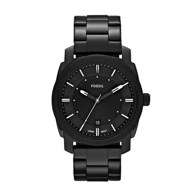 Fossil matte black clearance watch