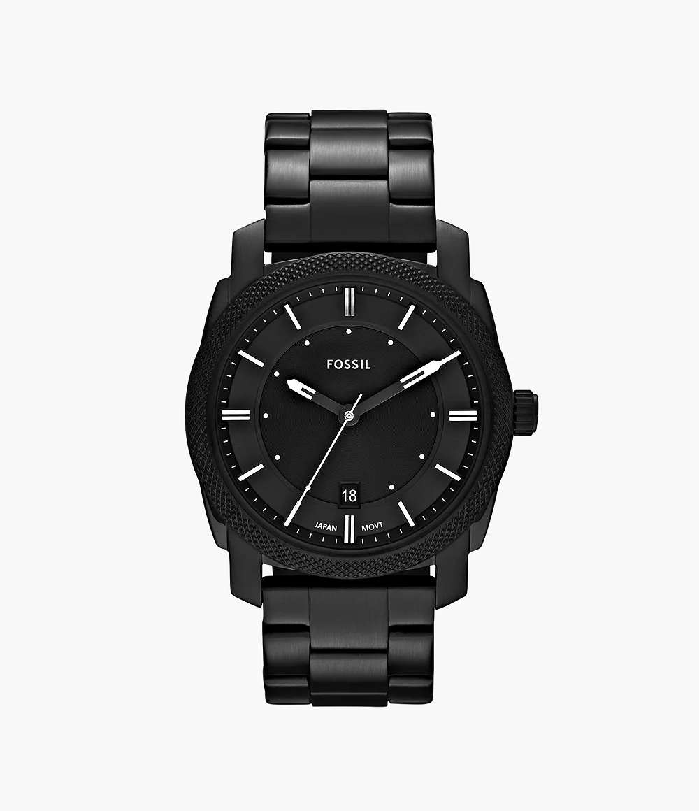 Image of Machine Black Stainless Steel Watch