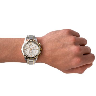 Fossil dean chronograph store stainless steel watch