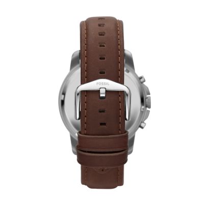 Grant Chronograph Brown Leather Watch - FS4813 - Fossil