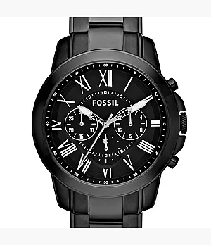 Grant Chronograph Black Stainless Steel Watch