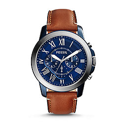 Grant Chronograph Light Brown Leather Watch