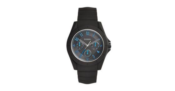 Poptastic Sport Multifunction Black Silicone Watch - Fossil