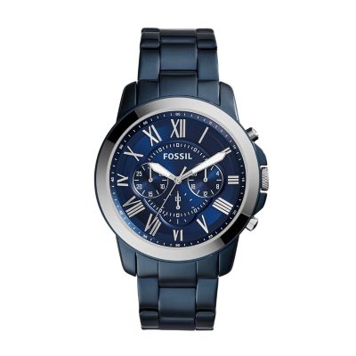 Grant Chronograph Blue-Tone Stainless 