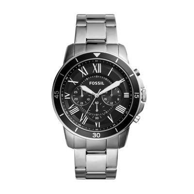 Grant Chronograph Stainless Steel Watch - FS4736 - Fossil