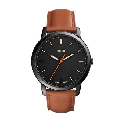 light brown leather watch