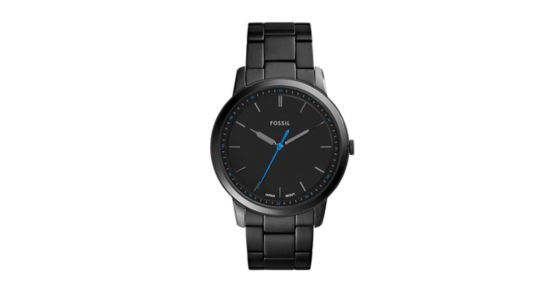 часы fossil черные