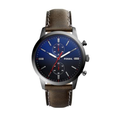 Townsman 44mm Chronograph Luggage Leather Watch FS5279